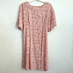 KATY D vintage gingham and floral dress size 14